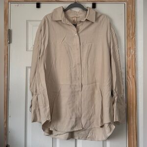 Tan Button Down